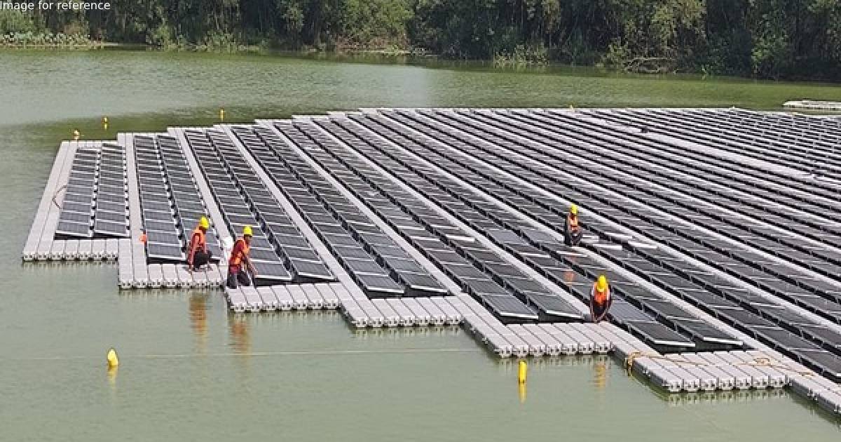 Floating solar plant installed in Dhanas Lake in Chandigarh